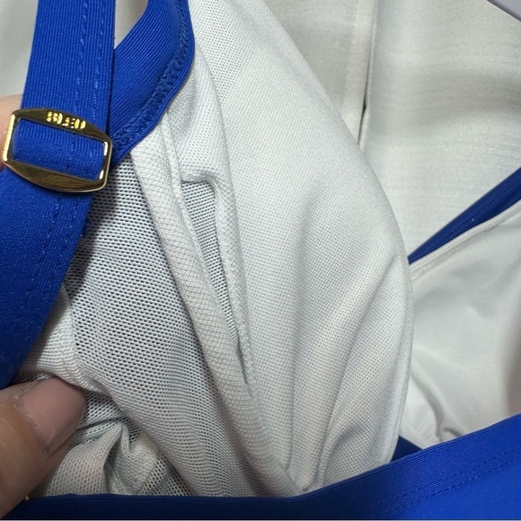 NEW BLEU Rod Beattie Tankini Top Womens 8D Let's Get Twisted Swim Cobalt Blue - Picture 10 of 12